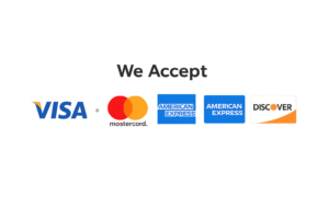 Accepted credit cards